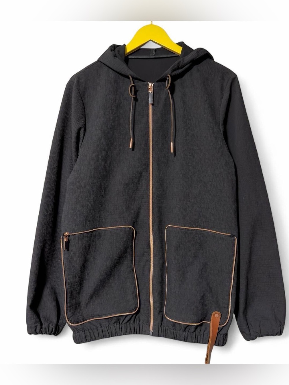 Y2K Givenchy Packable Mens Medium Zip Jacket Black Copper